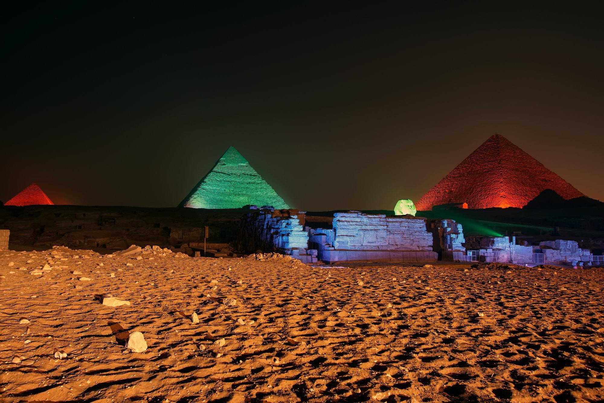 Sound and light show at Giza Pyramids